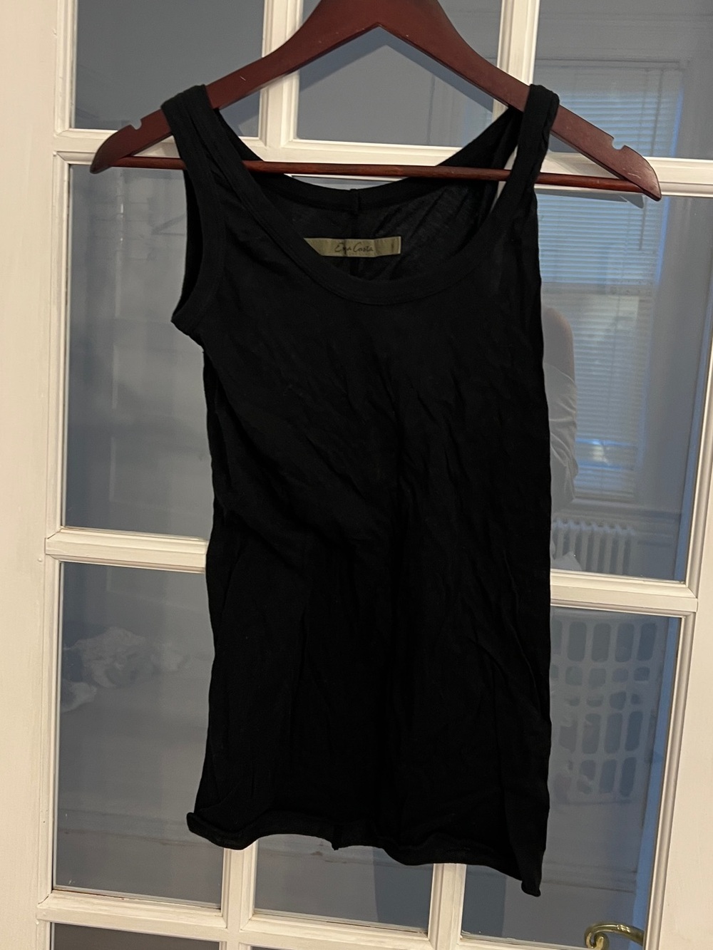 ENZA COSTA Women's Black Tank Top Size S